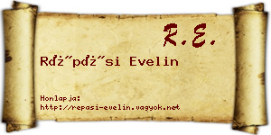Répási Evelin névjegykártya