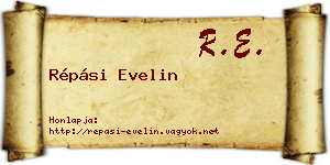 Répási Evelin névjegykártya